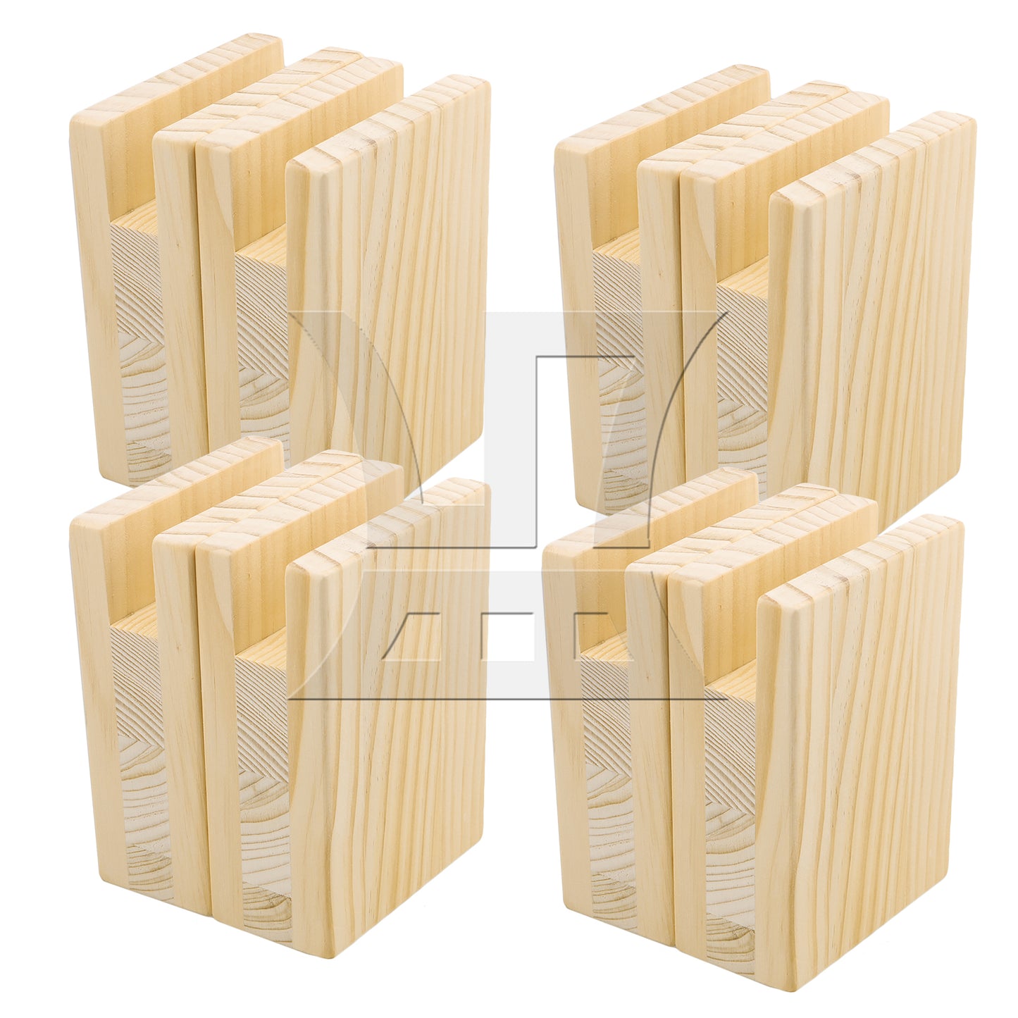 BQLZR  Groove Wood Furniture Lifter Bed Sofa Table Risers Add 5cm
