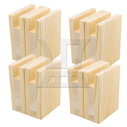 BQLZR  Groove Wood Furniture Lifter Bed Sofa Table Risers Add 5cm