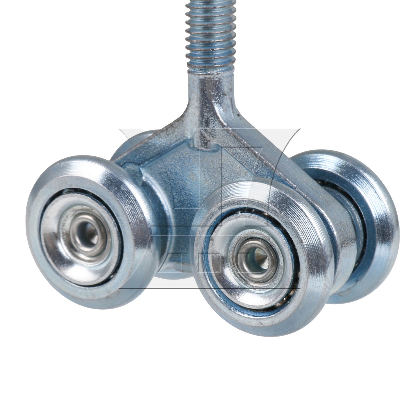 BQLZR  Sliding Roller Hanging Door Rail Trolley Double Wheel H4-3 Silver