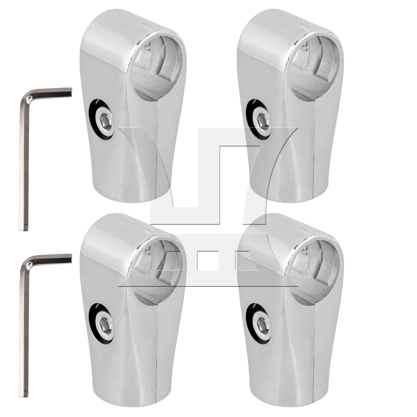 BQLZR  Metal Drying Rack Pipe Fittings Two-way Connector 0.98inch Silver