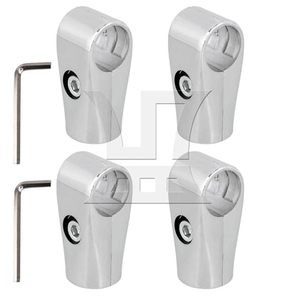 BQLZR  Metal Drying Rack Pipe Fittings Two-way Connector 0.98inch Silver