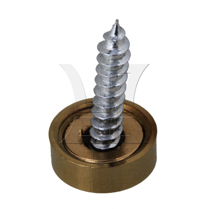 BQLZR  10mm Dia Decorative Furniture Table Mirror Caps Nails Copper Golden
