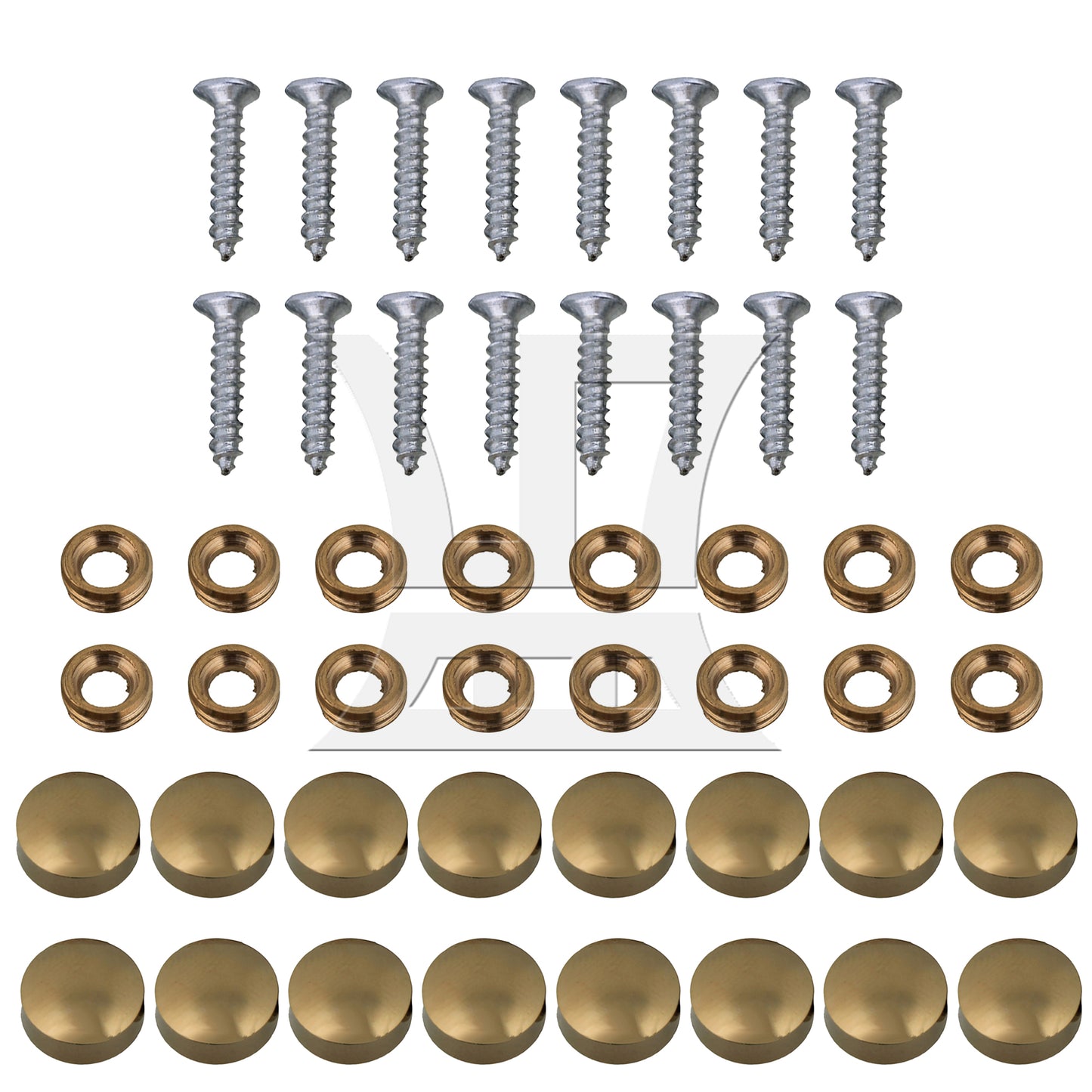 BQLZR  10mm Dia Decorative Furniture Table Mirror Caps Nails Copper Golden