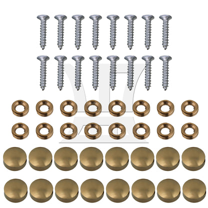 BQLZR  10mm Dia Decorative Furniture Table Mirror Caps Nails Copper Golden