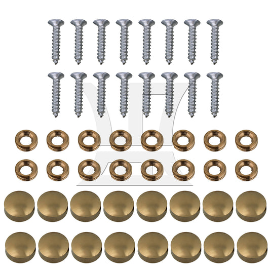 BQLZR  10mm Dia Decorative Furniture Table Mirror Caps Nails Copper Golden