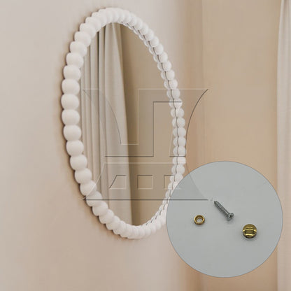 BQLZR  10mm Dia Decorative Furniture Table Mirror Caps Nails Copper Golden
