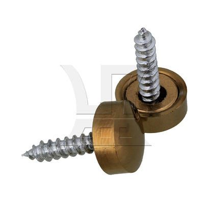 BQLZR  10mm Dia Decorative Furniture Table Mirror Caps Nails Copper Golden