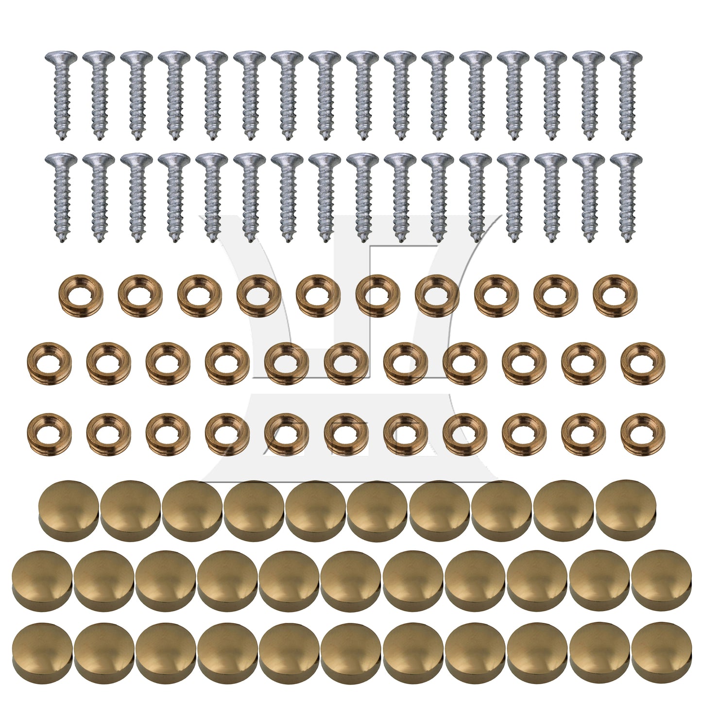 BQLZR  10mm Dia Decorative Furniture Table Mirror Caps Nails Copper Golden