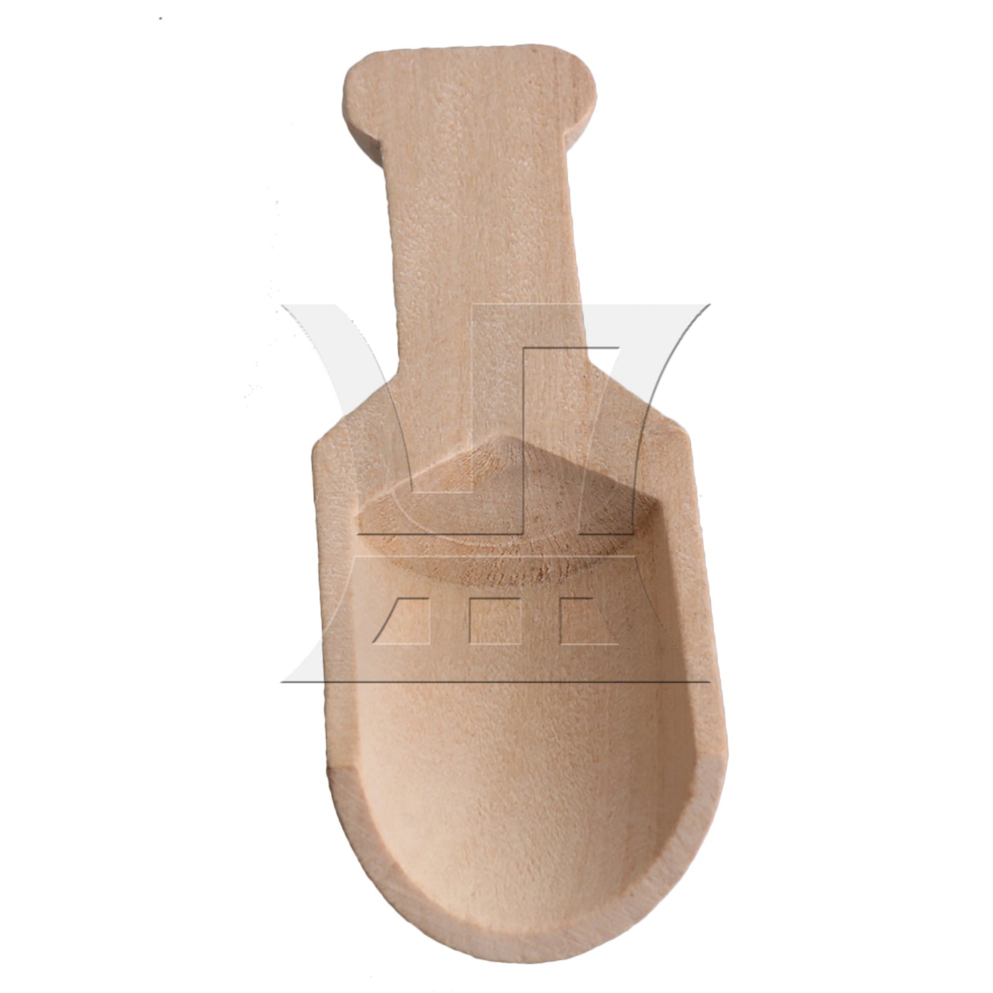 BQLZR 9.5x3.4cm Wood Color Natural Wooden Wood Salt Spoon Spice Spoons
