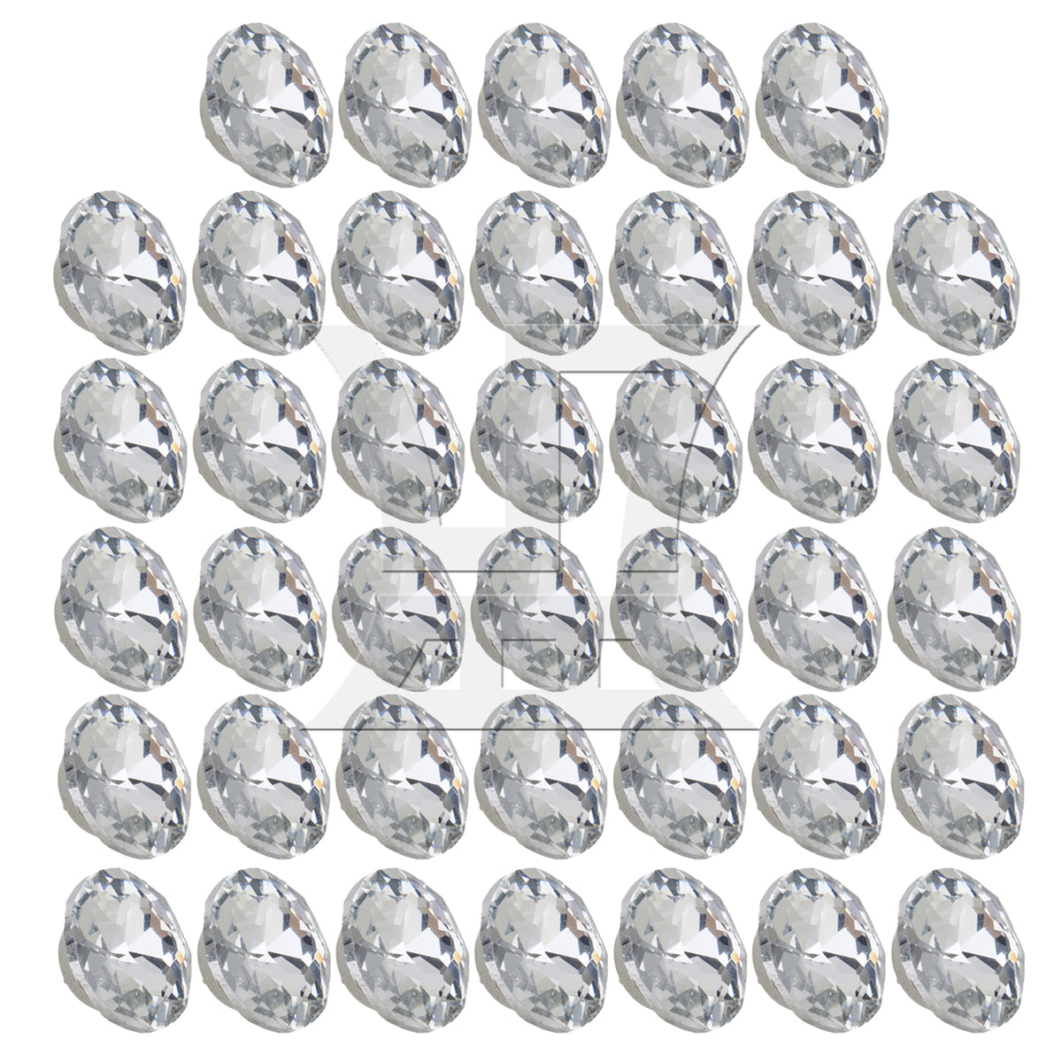 BQLZR 40pcs Diamond Crystal Charm Upholstery Sofa Headboard Sew Buttons 22mm Dia