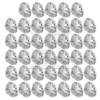 BQLZR 40pcs Diamond Crystal Charm Upholstery Sofa Headboard Sew Buttons 22mm Dia