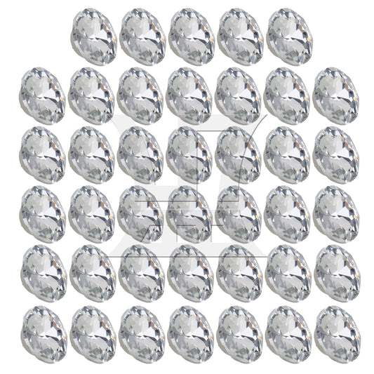 BQLZR 40pcs Diamond Crystal Charm Upholstery Sofa Headboard Sew Buttons 22mm Dia