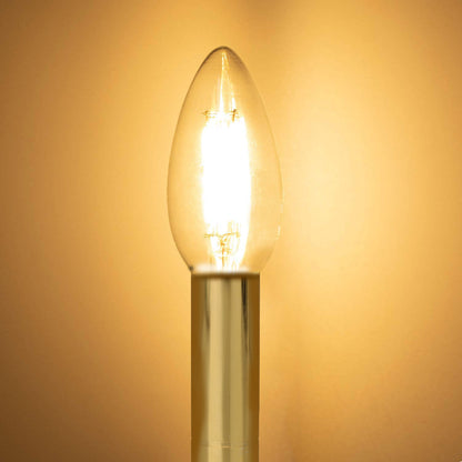 BQLZR Golden Chandelier Candle Light Covers for E14 Lamp Holder 10x2.5cm