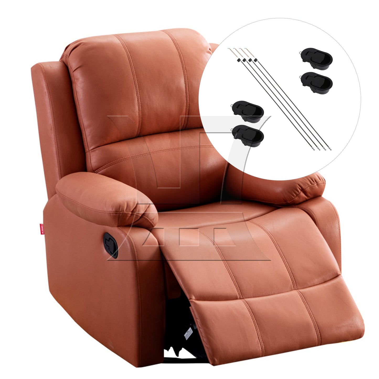 BQLZR 735mmx133mm Black Sofa Chair Settee Couch Recliner Cable Furniture BQLZR