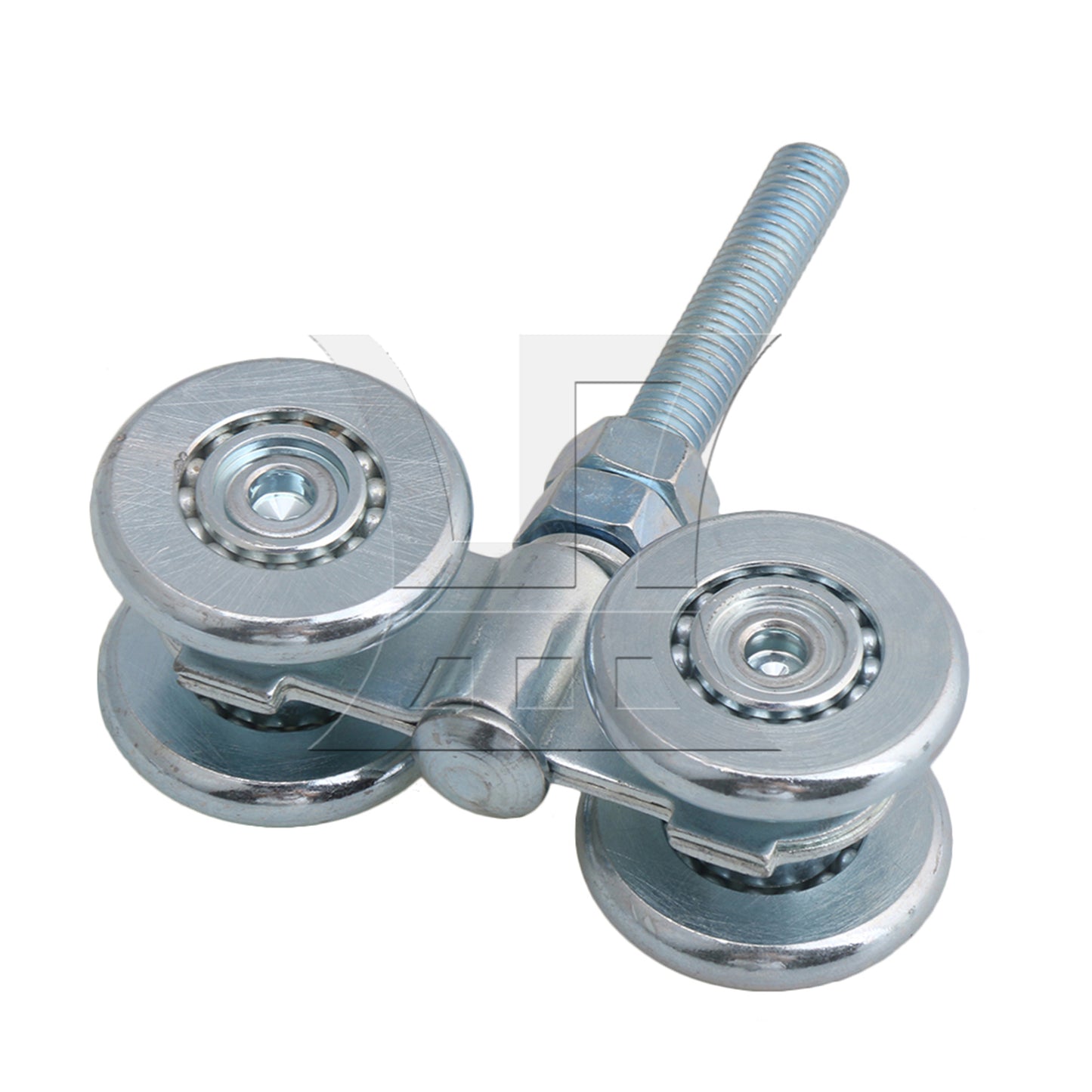BQLZR Barn Door Rail Trolley Steel Double Wheel Rail Hanging Rollers H3-3