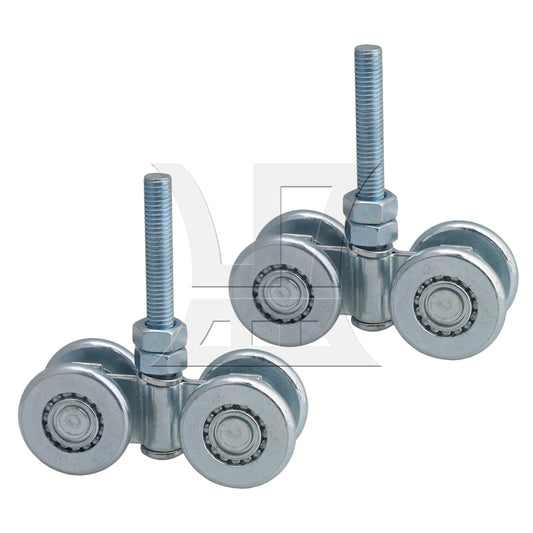 BQLZR Barn Door Rail Trolley Steel Double Wheel Rail Hanging Rollers H3-3