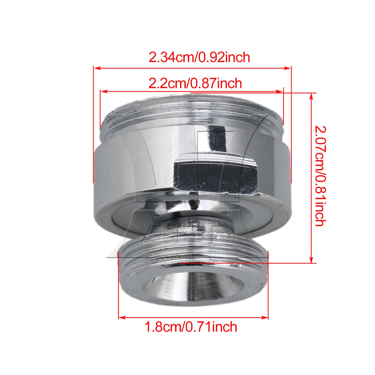 BQLZR Faucet Garden Hose Adapter Kit Sink Swivel Attachments 18 to 22mm Silver