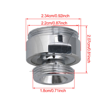 BQLZR Faucet Garden Hose Adapter Kit Sink Swivel Attachments 18 to 22mm Silver