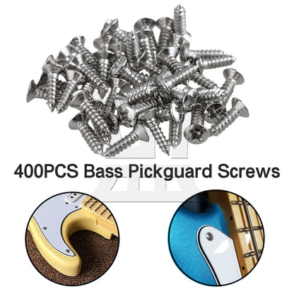 BQLZR 400Pieces Silica Gel Board Feet with 400x Chrome Screws for Table Chair Set
