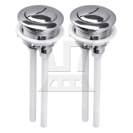 BQLZR Toilet Push Button Dual Flushing 38 mm Diameter with Adjustable Rod