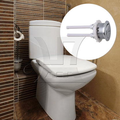 BQLZR Toilet Push Button Dual Flushing 38 mm Diameter with Adjustable Rod