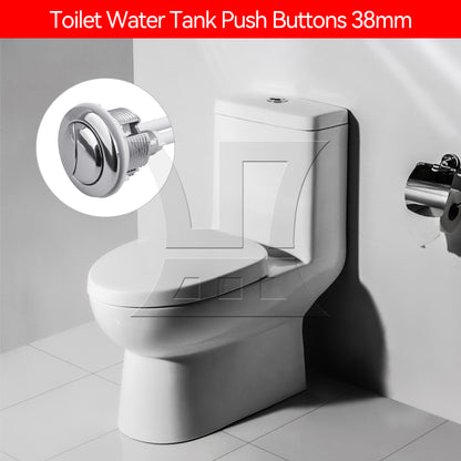 BQLZR Toilet Push Button Dual Flushing 38 mm Diameter with Adjustable Rod