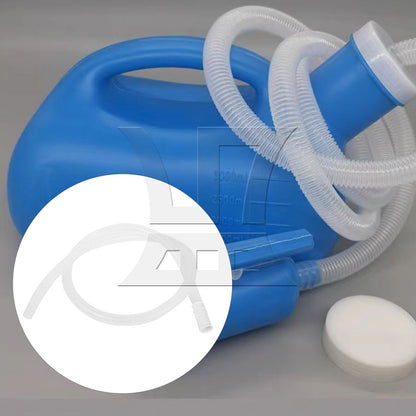 BQLZR White Urinals Hose 49.21 Inch Length Plastic for Portable Pee Bottles