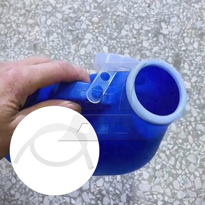 BQLZR White Urinals Hose 49.21 Inch Length Plastic for Portable Pee Bottles