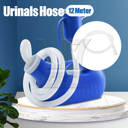 BQLZR White Urinals Hose 49.21 Inch Length Plastic for Portable Pee Bottles
