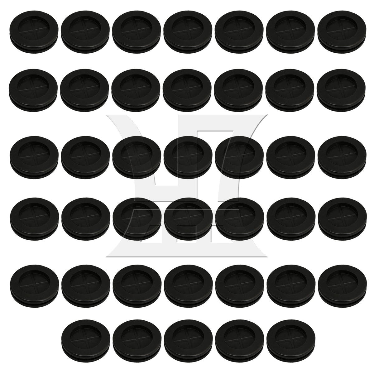 BQLZR Blanking Wire Grommet 1-3/16" Black Double Sided Wiring Rubber Round