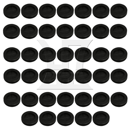 BQLZR Blanking Wire Grommet 1-3/16" Black Double Sided Wiring Rubber Round