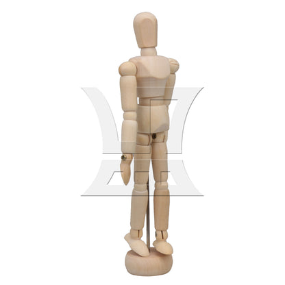 BQLZR  5.5" Posable Wooden Mannequin Figure Human Model for Drawing w/ Base