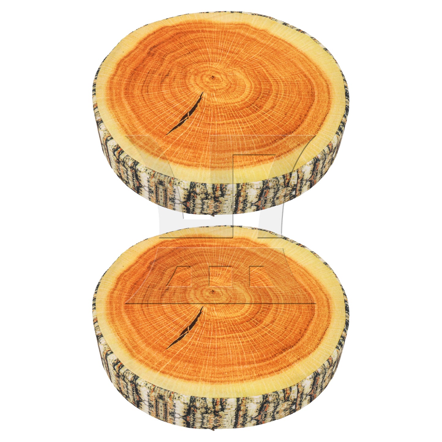 BQLZR 2Pieces Decorative Round Throw Pillow for Home Sofa Chair Floor 13.8 Inch Dia