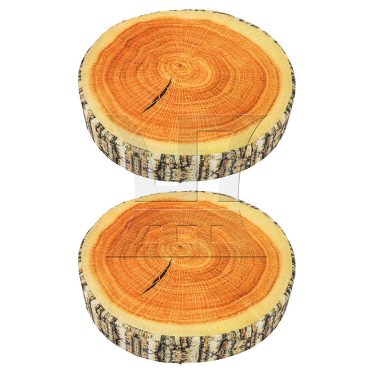BQLZR 2Pieces Decorative Round Throw Pillow for Home Sofa Chair Floor 13.8 Inch Dia