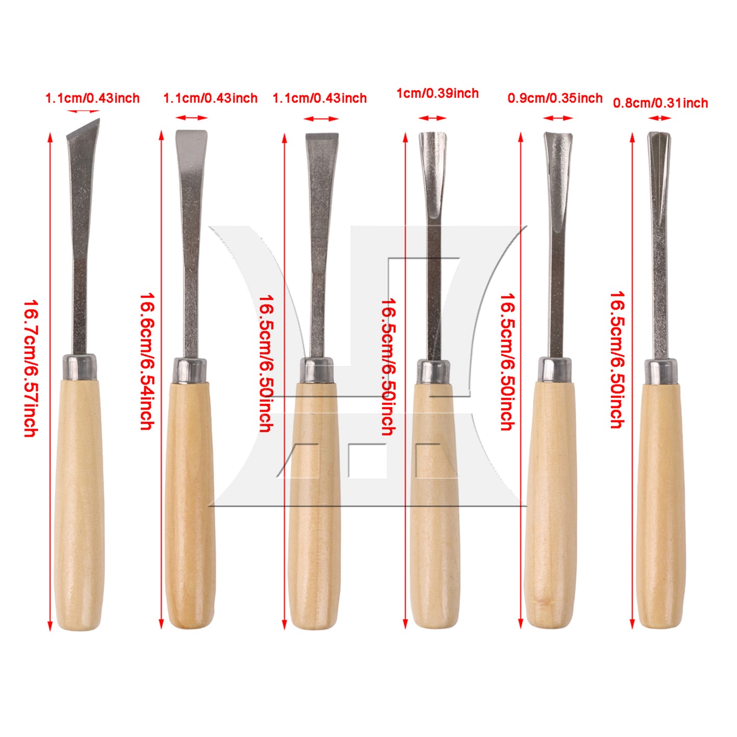 BQLZR Wood Carving Chisel Tools in 1 Kit w/ Sharpening Stone 8-Ounce Claw Hammer