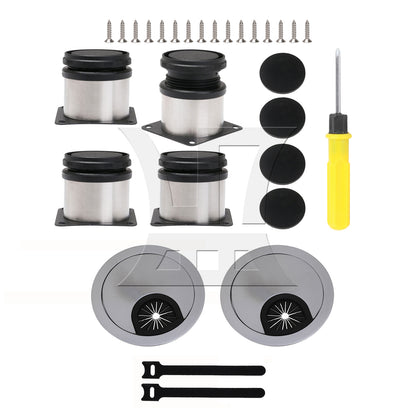 BQLZR Stainless Steel Furniture Legs