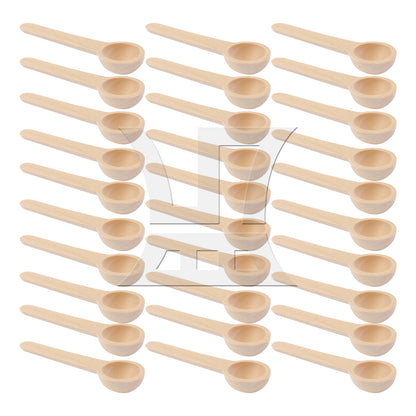BQLZR  Mini Wooden Spoons for Spice Jars Seasoning 2.95" Length x 0.75" Dia