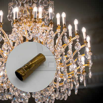 BQLZR Bronze Chandelier Candle Light Covers Sleeves Socket 25mm Dia 80mm Length