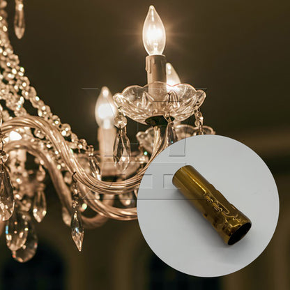 BQLZR Bronze Chandelier Candle Light Covers Sleeves Socket 25mm Dia 80mm Length