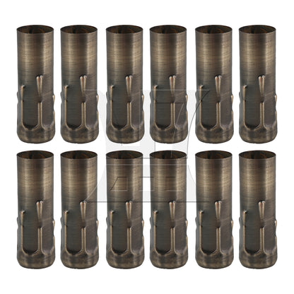 BQLZR 12 Pieces Chandelier Light Covers Bulb Sleeves Socket 3.15x0.98 Inch