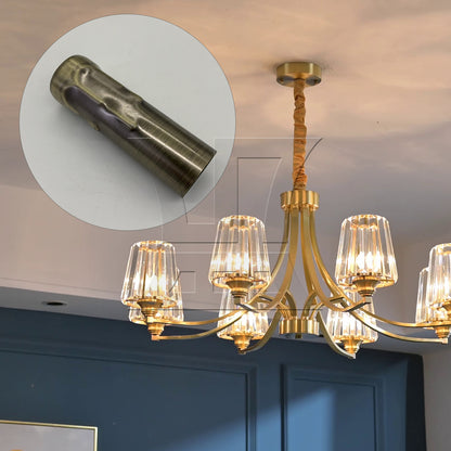 BQLZR 12 Pieces Chandelier Light Covers Bulb Sleeves Socket 3.15x0.98 Inch