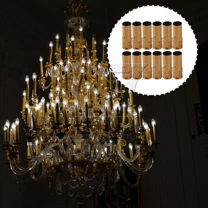 BQLZR Chandelier Light Covers 80mm Height Sleeves Socket 25mm Diameter