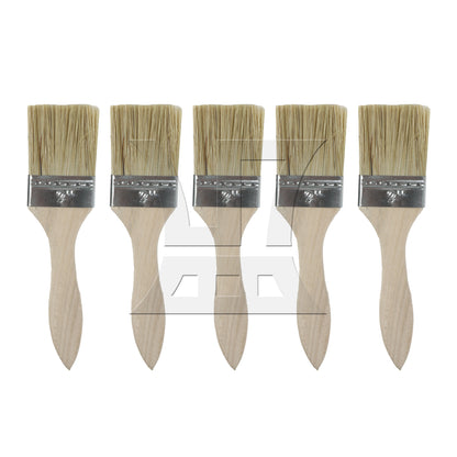 BQLZR Thick Wood Color Handle Brush for Window Frames and Sills 2 Inches