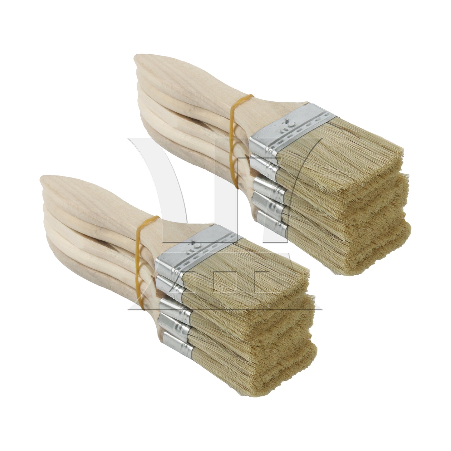 BQLZR Thick Wood Color Handle Brush for Window Frames and Sills 2 Inches