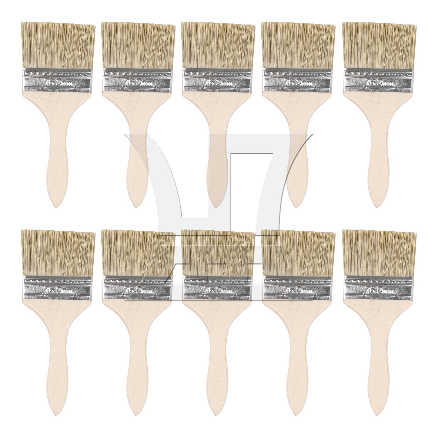 BQLZR Thick Wooden Handle Chip Brush for Painting Stains Varnishes Tool Set