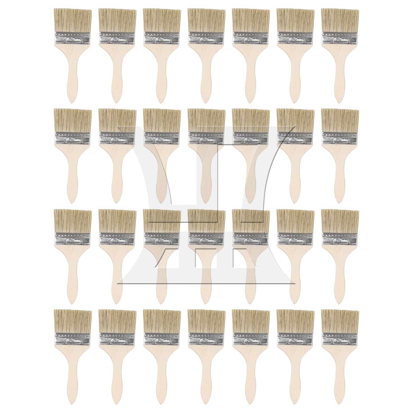 BQLZR Thick Wooden Handle Chip Brush for Painting Stains Varnishes Tool Set