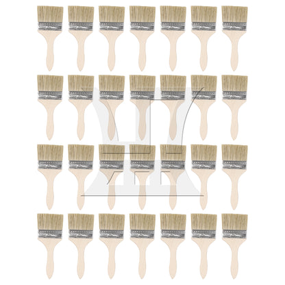 BQLZR Thick Wooden Handle Chip Brush for Painting Stains Varnishes Tool Set