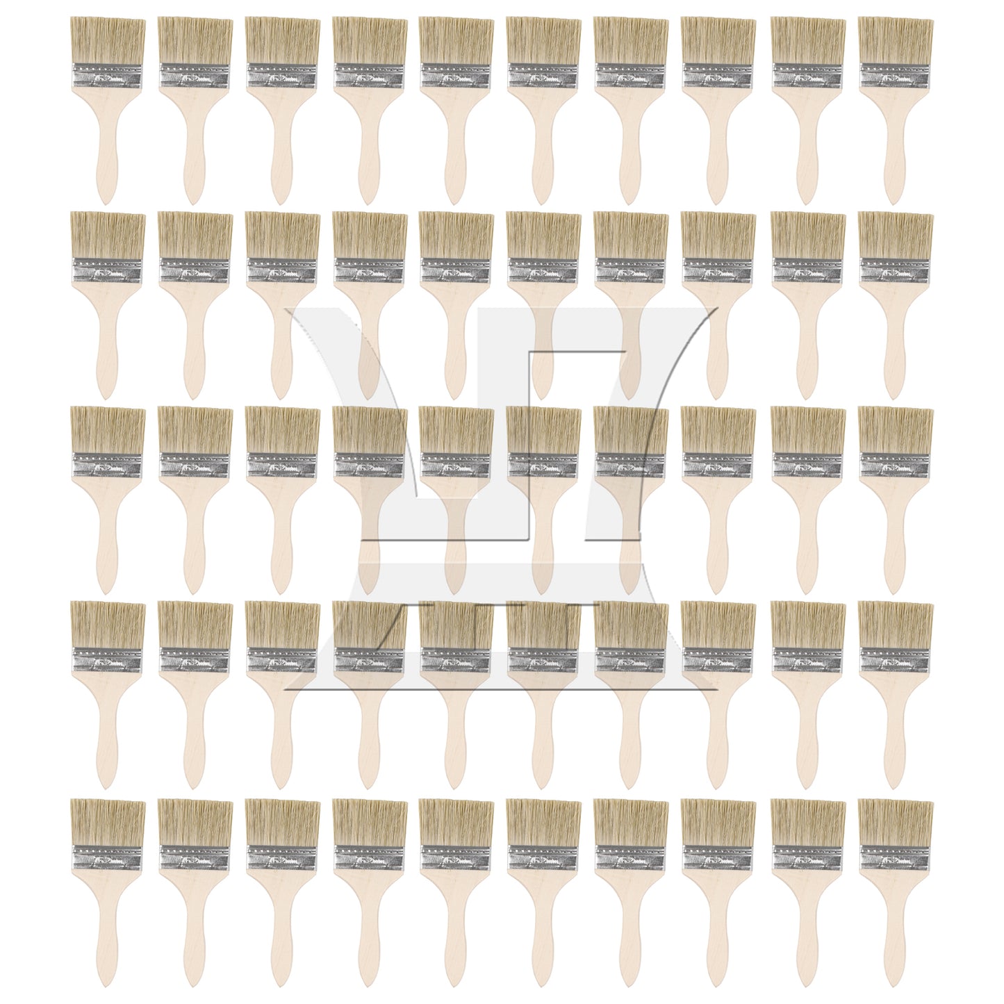 BQLZR Thick Wooden Handle Chip Brush for Painting Stains Varnishes Tool Set
