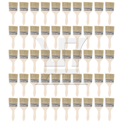BQLZR Thick Wooden Handle Chip Brush for Painting Stains Varnishes Tool Set