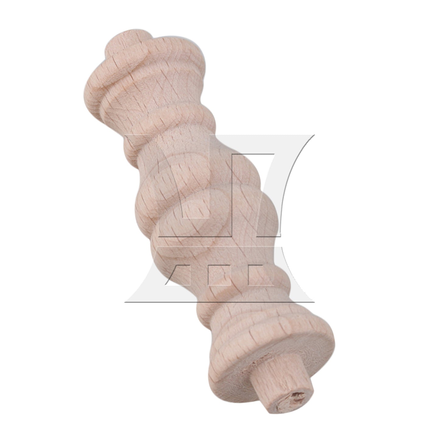 BQLZR  Beech Unfinished Wood Craft Spindles Wooden Baluster 60x18mm